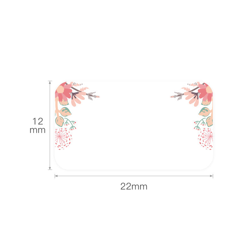 I-NB124 - NIIMBOT - D11 / D101 / D110 - 12*22MM - 260 AMALEBELE ETHERMAL - I-SPRING RED DESIGN