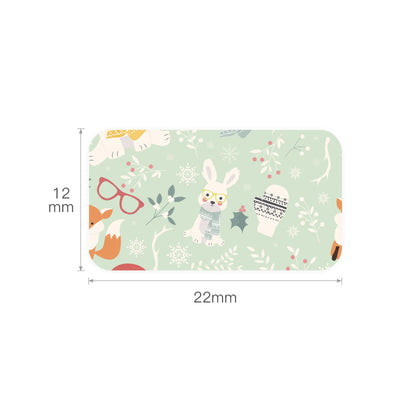 NB123 - NIIMBOT - D11 / D101 / D110 / H1S - 12X22MM - 260 RABBIT GREEN LABELS