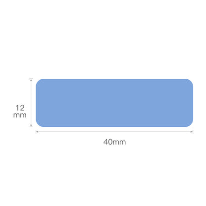 NB130 - NIIMBOT - D11 / D101 / D110 - 12*40MM - 160 TERMIESE ETIKETTE - EFFENSBLOU KLEUR