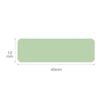 NB129 - NIIMBOT - D11 / D101 / D110 - 12*40MM - 160 TERMIESE ETIKETTE - SOLIEDE GROEN ONTWERP