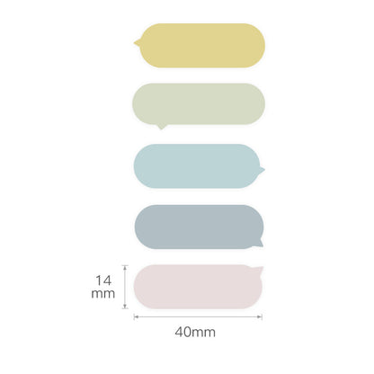 NB135 - NIIMBOT - D11 / D101 / D110 - 14*40MM - 160 LABELS PER ROLL - BUBBLE B DESIGN