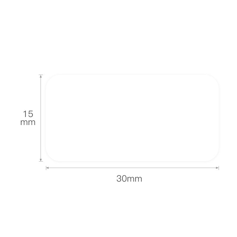 Niimbot D11/D110 Weiße Etiketten 15x30 Mm – Wasserdicht, Selbstklebend, 210 Stück