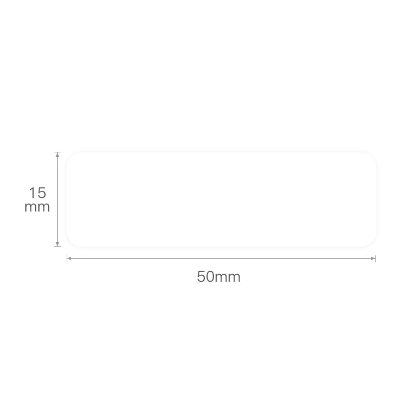 NIIMBOT - D11 / D101 / D110 - 15*50MM - 130 LABELS PER ROLL - WHITE