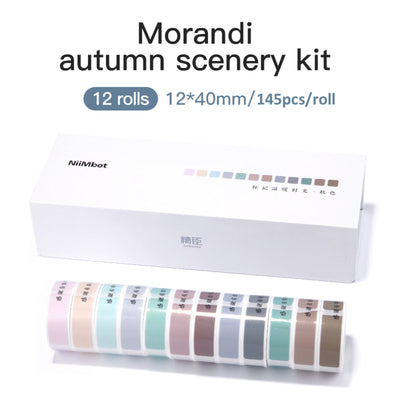 NB138 - NIIMBOT - D11 / D101 / D110 / H1S - 12X40MM - 145 AUTUMN EDITION LABELS - 12 X ROLLS