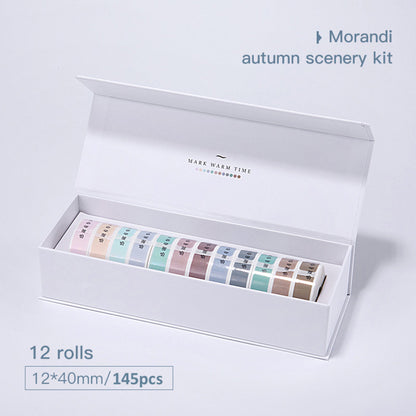 NB138 - NIIMBOT - D11 / D101 / D110 - 12X40MM - AUTUMN EDITION - 145 LABELS PER ROLL - 12 X ROLLS