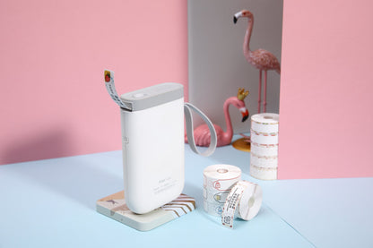 NB100 - NIIMBOT - D11 - PORTABLE LABEL BLUETOOTH PRINTER INCLUDING FREE LABEL ROLL (12*40MM - WHITE)