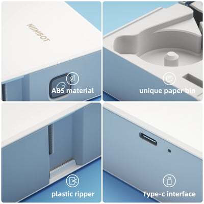 NB382 - NIIMBOT - N1 - BLUETOOTH THERMAL TRANSFER LABEL PRINTER INCL FREE LABEL & RIBBON (14*50MM - WHITE)