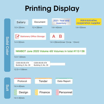 NB382 - NIIMBOT - N1 - BLUETOOTH THERMAL TRANSFER LABEL PRINTER INCL FREE LABEL & RIBBON (14*50MM - WHITE)