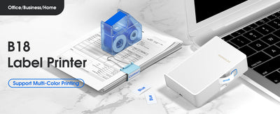 NB382 - NIIMBOT - N1 - BLUETOOTH THERMAL TRANSFER LABEL PRINTER INCL FREE LABEL & RIBBON (14*50MM - WHITE)