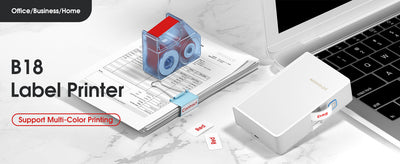 NB382 - NIIMBOT - N1 - BLUETOOTH THERMAL TRANSFER LABEL PRINTER INCL FREE LABEL & RIBBON (14*50MM - WHITE)