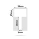 NB203 - NIIMBOT - B1 / B21 / B3S - T38*25+30MM - 130 ETIKETTE PER ROL - KABEL / JUWELE - WIT 