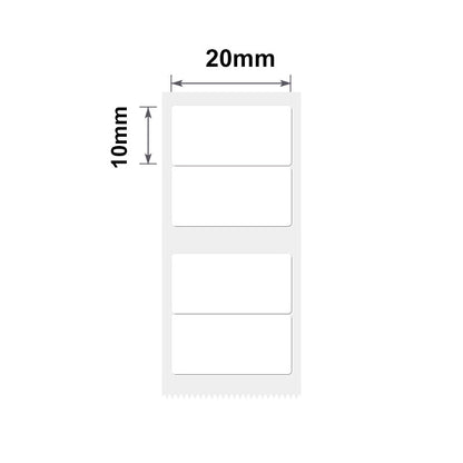 NB245 - NIIMBOT - B1 / B21 / B3S - 20*10MM/2R - 600 WHITE THERMAL LABELS