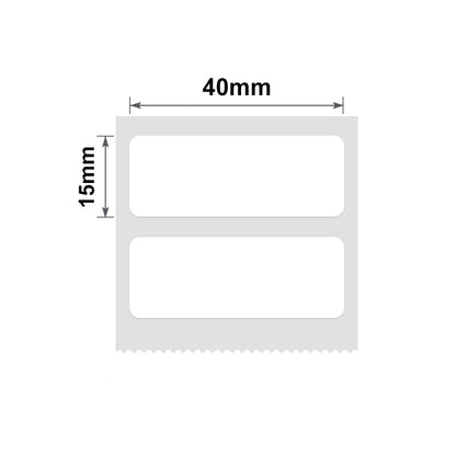 NB186 - NIIMBOT - B1 / B21 / B3S - T40*15MM/2R - 460 ETIKETTE PER ROL - WIT 