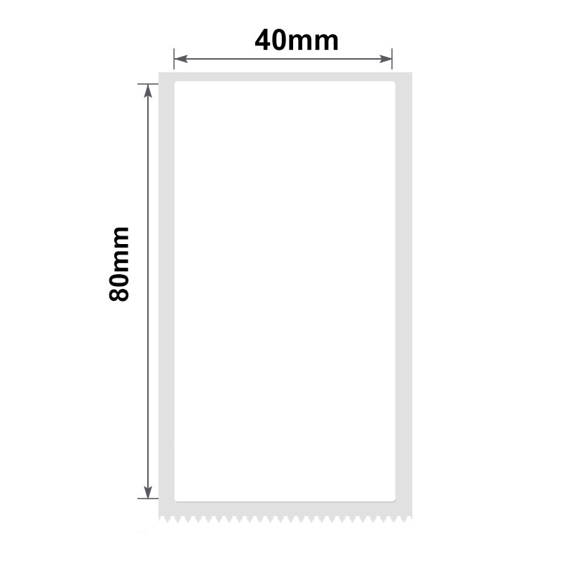 NB193 - NIIMBOT - B1 / B21 / B3S - T40*80MM - 95 ETIKETTE PER ROL - WIT 