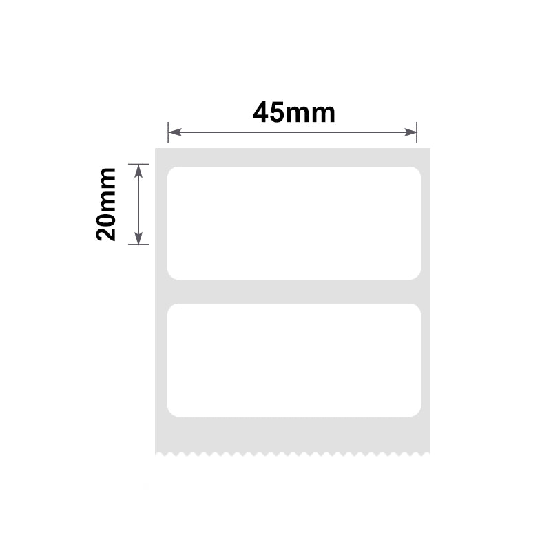 NB195 - NIIMBOT - B1 / B21 / B3S - 45*20MM - 320 ETIKETTE PER ROL - WIT