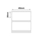 NB195 - NIIMBOT - B1 / B21 / B3S - 45*20MM - 320 ETIKETTE PER ROL - WIT