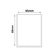 NB196 - NIIMBOT - B1 / B21 / B3S - 45*60MM - 125 ETIKETTE PER ROL - WIT 