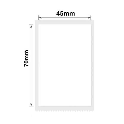 NB197 - NIIMBOT - B1 / B21 / B3S - 45*70MM - 110 ETIKETTE PER ROL - WIT 