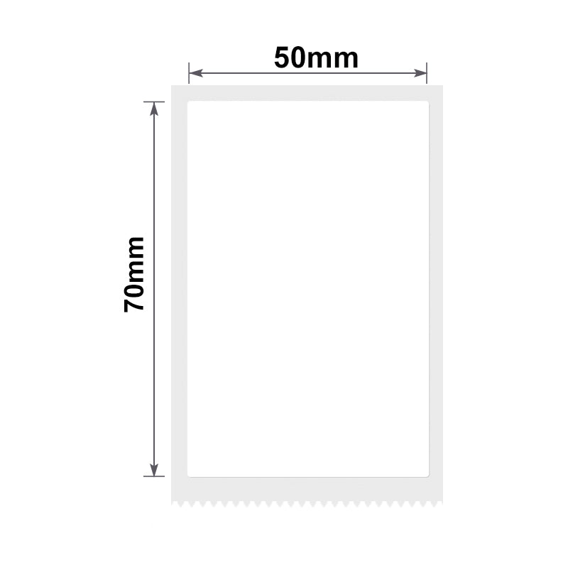 NB201 - NIIMBOT - B1 / B21 / B3S - T50*70MM - 110 ETIKETTE PER ROL - WIT