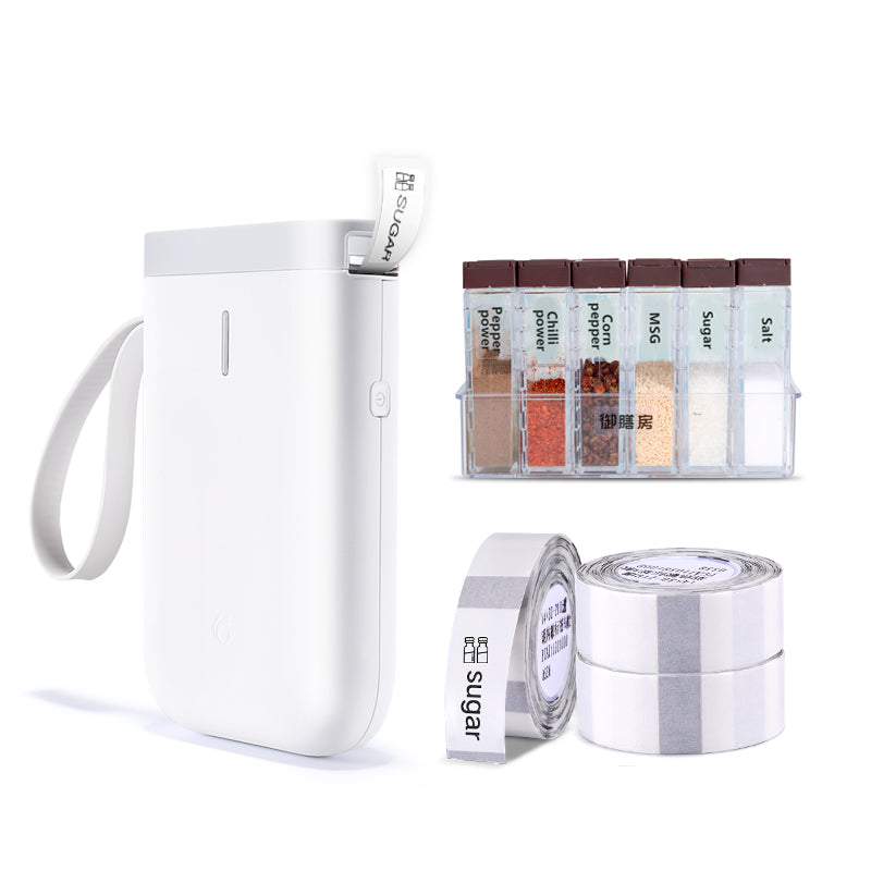 NIIMBOT - D11 - PORTABLE LABEL BLUETOOTH PRINTER INCLUDING FREE LABEL ROLL (12*40MM - WHITE)