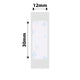 NB148 - NIIMBOT - D11 / D101 / D110 - 12*30MM - 210 TERMIESE ETIKETTE - BLOU SNEEU-ONTWERP