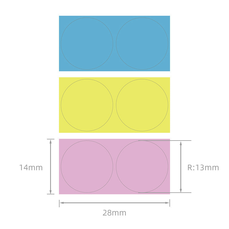 I-NB155 - NIIMBOT - D11 / D101 / D110 - 14*28MM - 220 LABELS NGEROLI NGAMUNYE - OKUDAYISWA I-PYB (MULTI- COLOUR) DESIGN