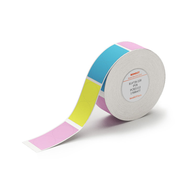 I-NB155 - NIIMBOT - D11 / D101 / D110 - 14*28MM - 220 LABELS NGEROLI NGAMUNYE - OKUDAYISWA I-PYB (MULTI- COLOUR) DESIGN