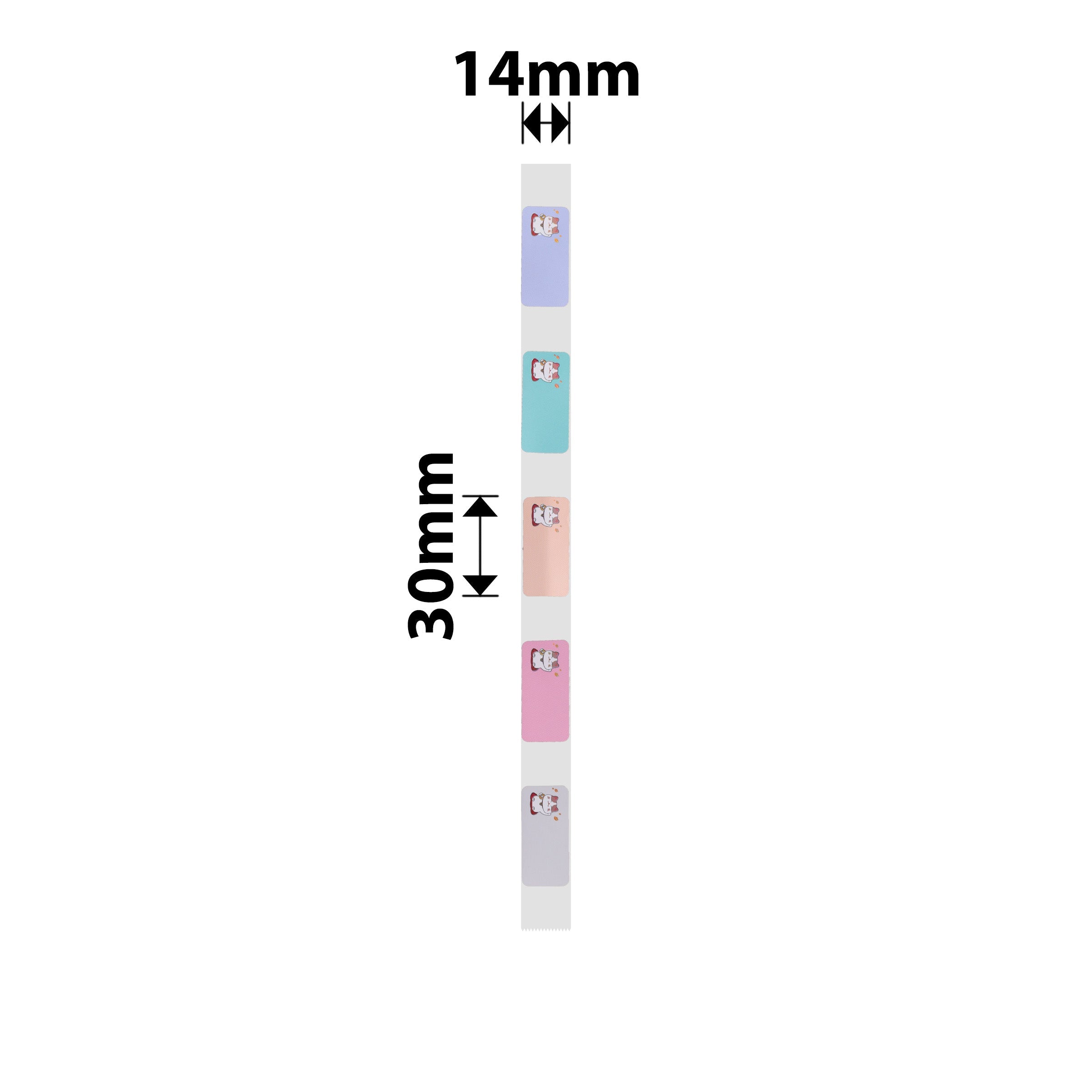 NB157 - NIIMBOT - D11 / D101 / D110 - R14*30 - 210 ETIKETTE PER ROL - FORTUNE CAT ONTWERP