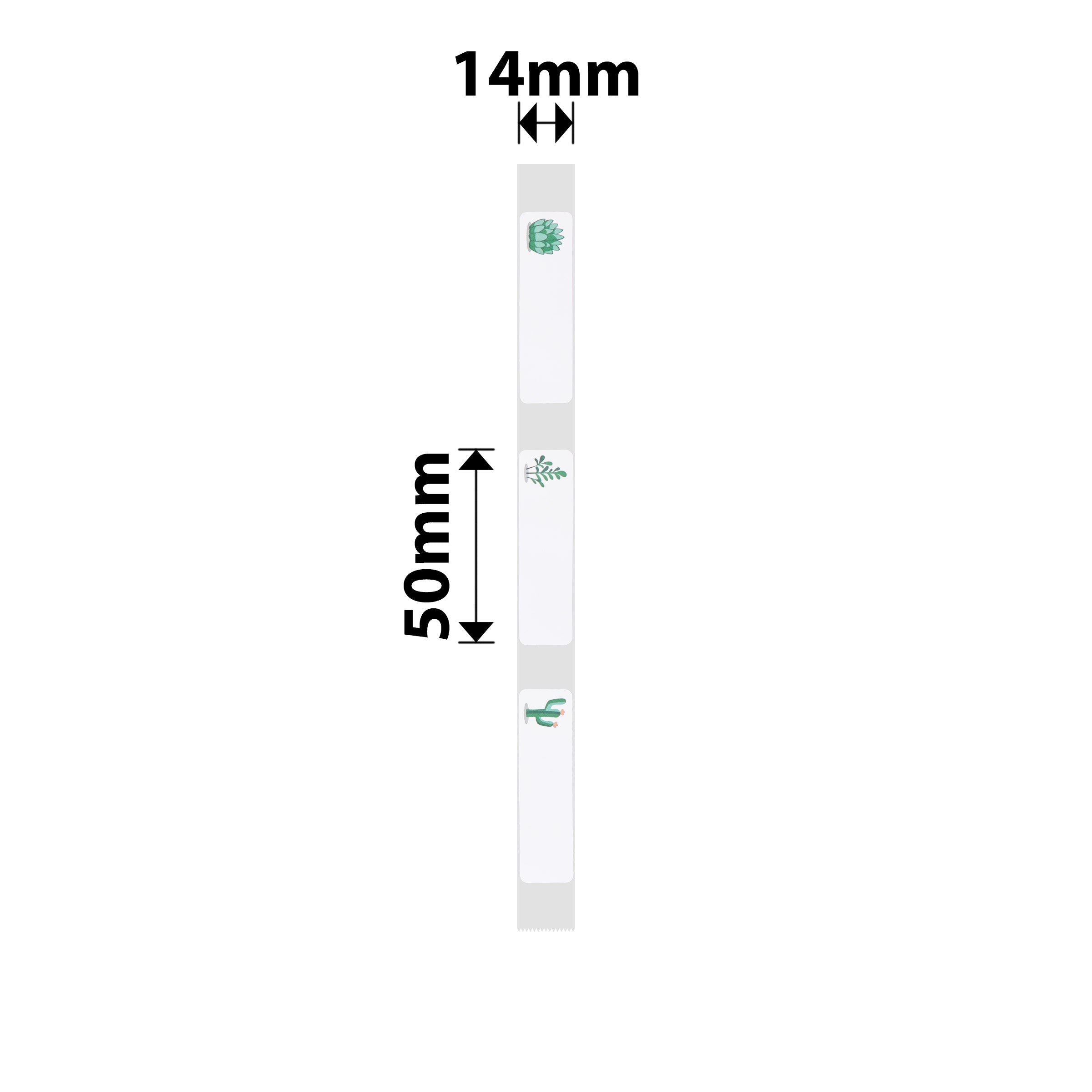 NB164 - NIIMBOT - D11 / D101 / D110 - 14*50MM - 130 ETIKETTE PER ROL - VETPLANT ONTWERP