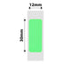 NB173 - NIIMBOT - D11 / D101 / D110 - R12*30 - 210 ETIKETTE PER ROL - HELDERGROEN ONTWERP