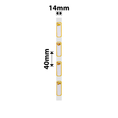 NB176 - NIIMBOT - D11 / D101 / D110 / H1S - 14X40MM - 160 HAPPY DUCK LABELS