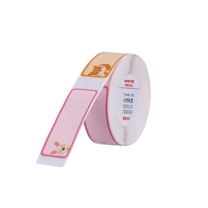 NB180 - NIIMBOT - D11 / D101 / D110 - 14*40MM - 160 ETIKETTE PER ROL - OUTJIEKE DIERE-ONTWERP