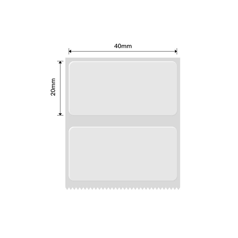 Nimbot Label Sizes NB213 - NIIMBOT - B1 / B21 / B3S - T40*20MM - 320 LABELS PER ROLL - TR