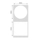 NB218 - NIIMBOT - B1 / B21 / B3S - 21*21MM - 300 ETIKETTE PER ROL - ROND - WIT