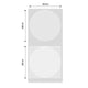 NB224 - NIIMBOT - B1 / B21 / B3S - TT31*31MM - 210 ETIKETTE PER ROL - ROND - DEURSIGTIG