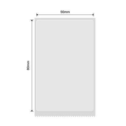 NB225 - NIIMBOT - B1 / B21 / B3S - TT50*80MM - 95 LABELS PER ROLL - TRANSPARENT