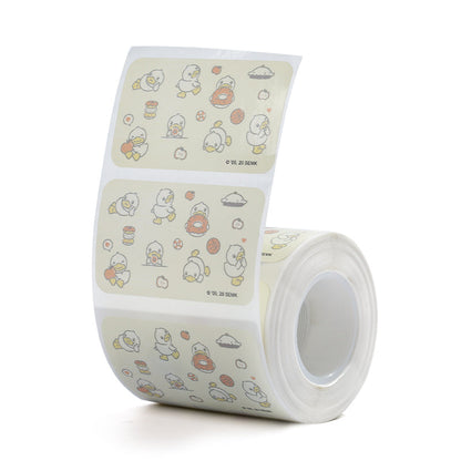 NB227 - NIIMBOT - B1 / B21 / B3S - 50*30MM - 230 LIGHT YELLOW THERMAL LABELS - DUCK DESIGN