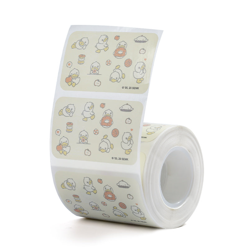 NB227 - NIIMBOT - B1 / B21 / B3S - 50*30MM - 230 LIGHT YELLOW THERMAL LABELS - DUCK DESIGN