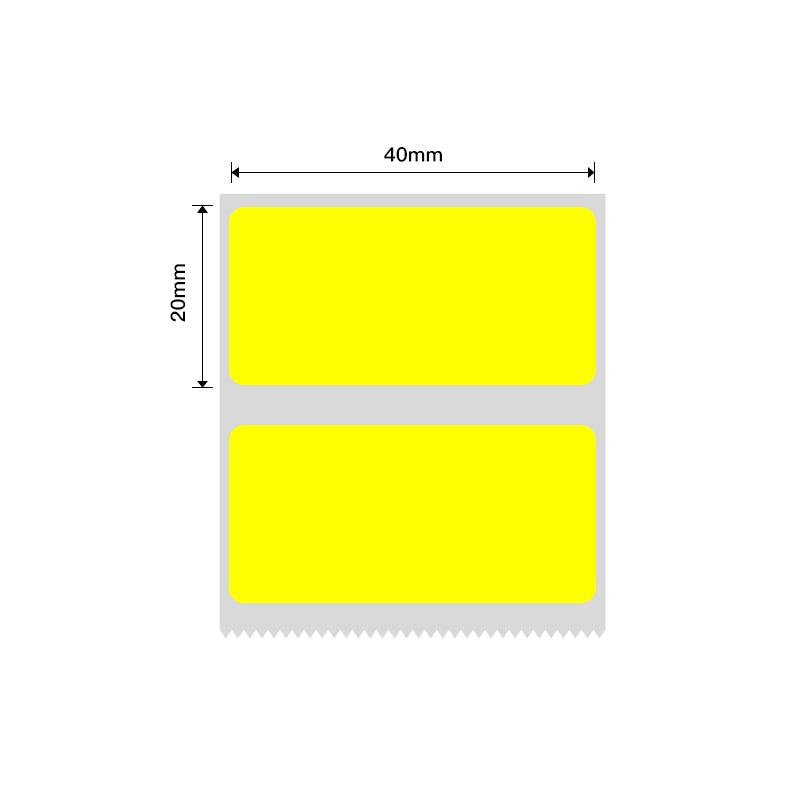 NB231 - NIIMBOT - B1 / B21 / B3S - 40*20MM - 320 YELLOW THERMAL LABELS