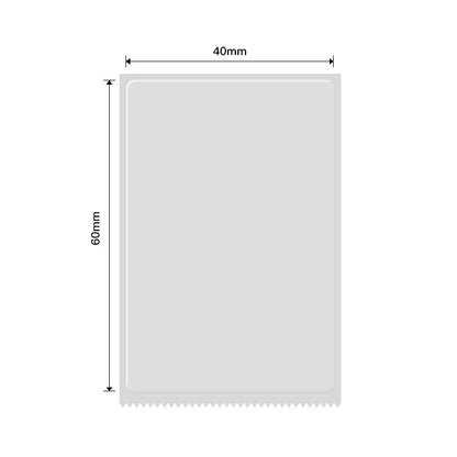NB234 - NIIMBOT - B1 / B21 / B3S - TT40*60MM - 125 LABELS PER ROLL - TRANSPARENT