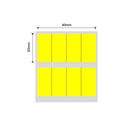 NB235 - NIIMBOT - B1 / B21 / B3S - 40*20MM - (10X20X4)- 300 THERMAL LABELS - YELLOW