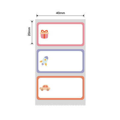 NB244 - NIIMBOT - B1 / B21 / B3S / B4 - 40X20MM - 320 TOY LABELS
