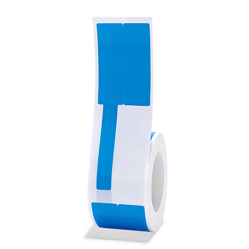 NB249 - NIIMBOT - B1 / B21 / B3S - R02F - 25*78MM (25X38+40X7) -100 BLUE THERMAL LABELS - CABLE DESIGN