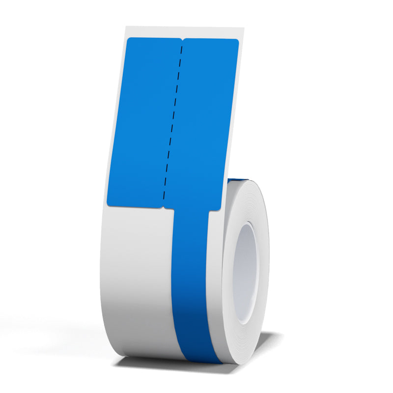 NB254 - NIIMBOT - B1 / B21 / B3S - R03F - 30*95MM (30X45+50X9) - 80 BLUE THERMAL LABELS - CABLE DESIGN