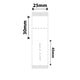 NB263 - NIIMBOT - SLEGS D101 - R02T - 25MM*75MM - 90 ETIKETTE PER ROL - JUWELE VOID-ONTWERP