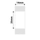 NB279 - NIIMBOT - D11 / D101 / D110 - R14*25 - 240 ETIKETTE PER ROL - WIT