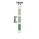 NB284 - NIIMBOT - D11 / D101 / D110 - R14*30 - 210 ETIKETTE PER ROL - GROEN 3