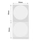NB290 - NIIMBOT - B1 / B21 / B3S - TT50*50MM - 150 ETIKETTE PER ROL - ROND - DEURSIGTIG