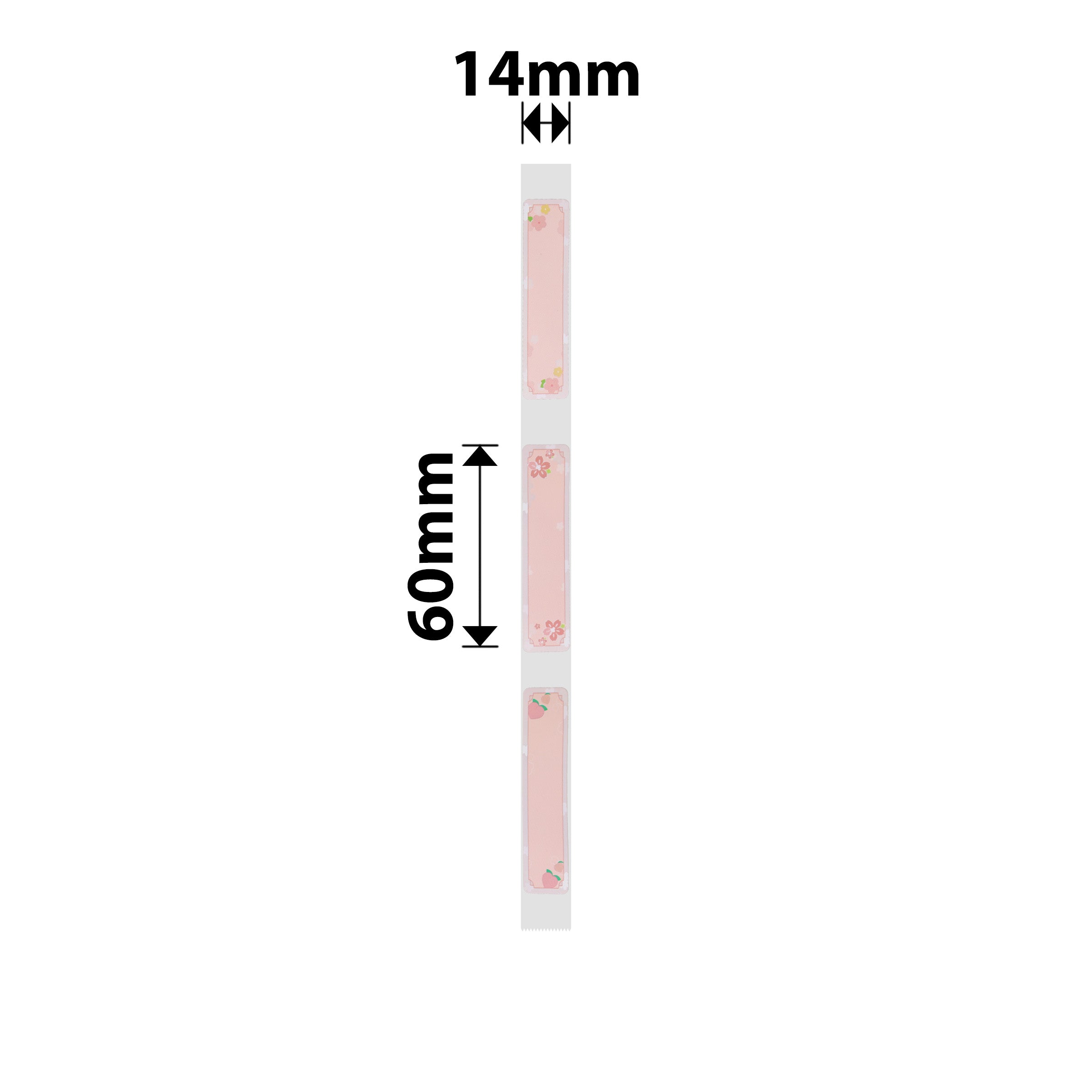 NB304 - NIIMBOT - D11 / D101 / D110 - R14*60 - 110 LABELS NGAMUNYE I-ROLL - I-CHERY PINK DESIGN