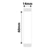 NB310 - NIIMBOT - D11 / D101 / D110 - R14*60 - 110 ETIKETTE PER ROL - WIT